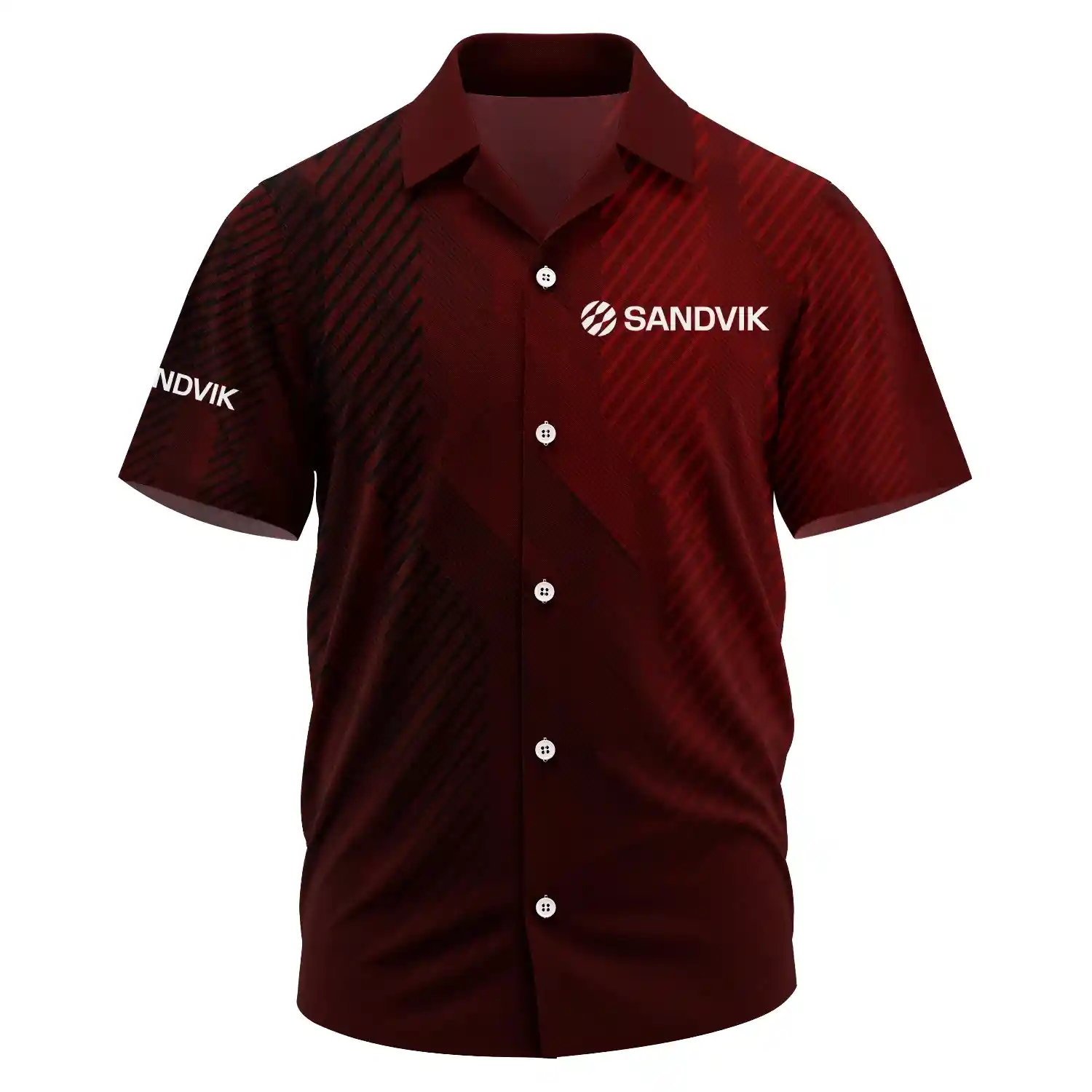 Sandvik Exclusive Logo Short Sleeve Camp Collar Shirt OUFAHWS3D081906SVZ – Sandvik Shirt