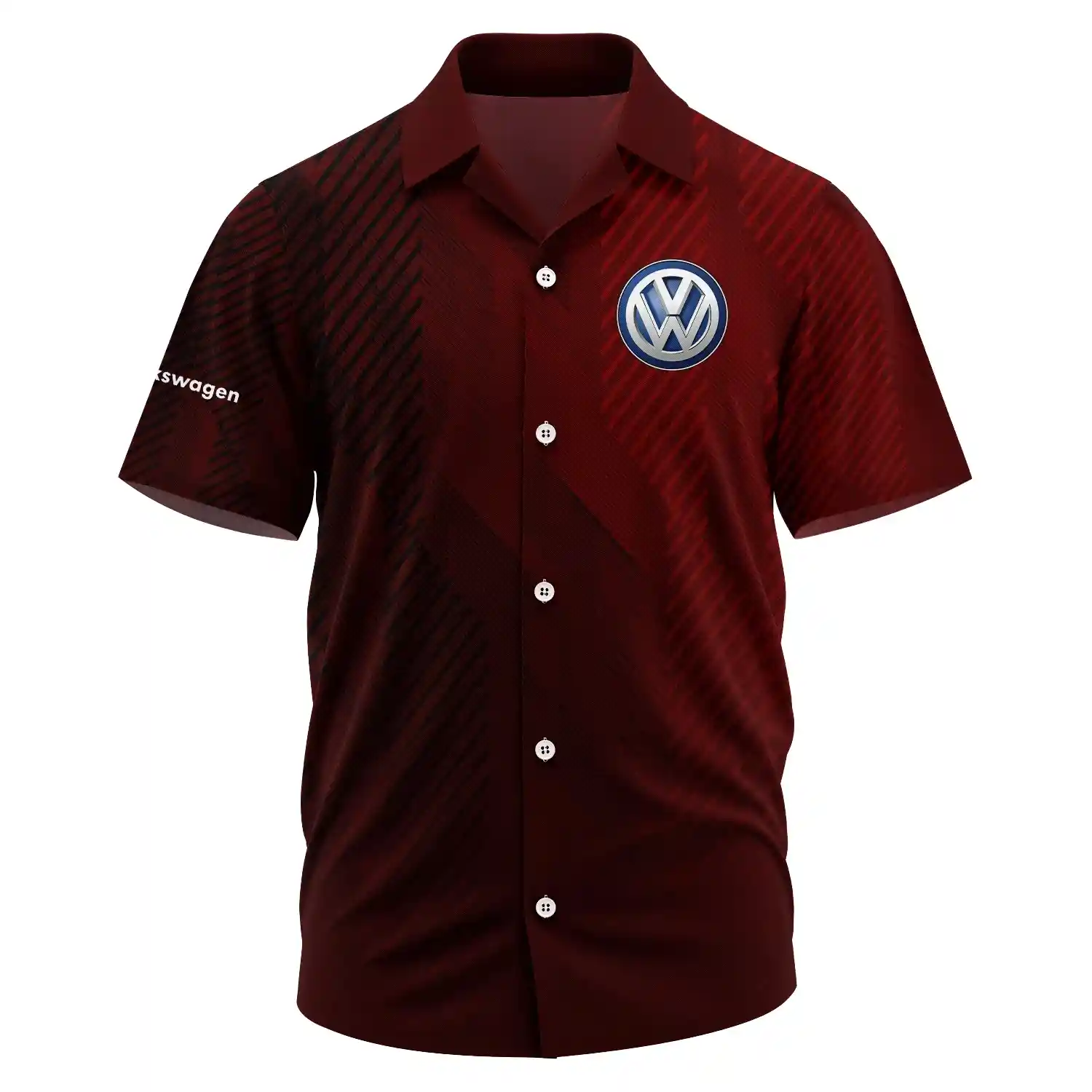 Volkswagen Exclusive Logo Short Sleeve Camp Collar Shirt OUFAHWS3D081906VWZ – Volkswagen Shirt