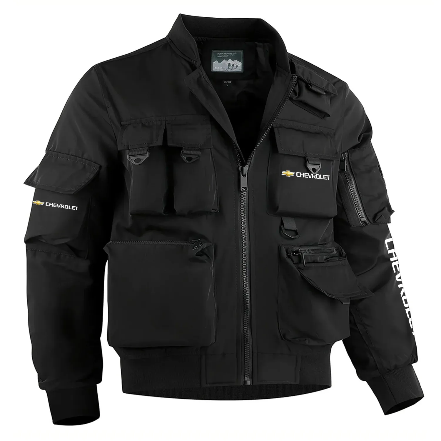 Chevrolet Exclusive Logo Multi Pocket Bomber Jacket Waterproof Windproof OUFAMPBJ0819CEZ – Chevrolet Gift Chevrolet Exclusive Logo Multi Pocket Bomber Jacket Waterproof Windproof OUFAMPBJ0819CEZ – Chevrolet Gift
