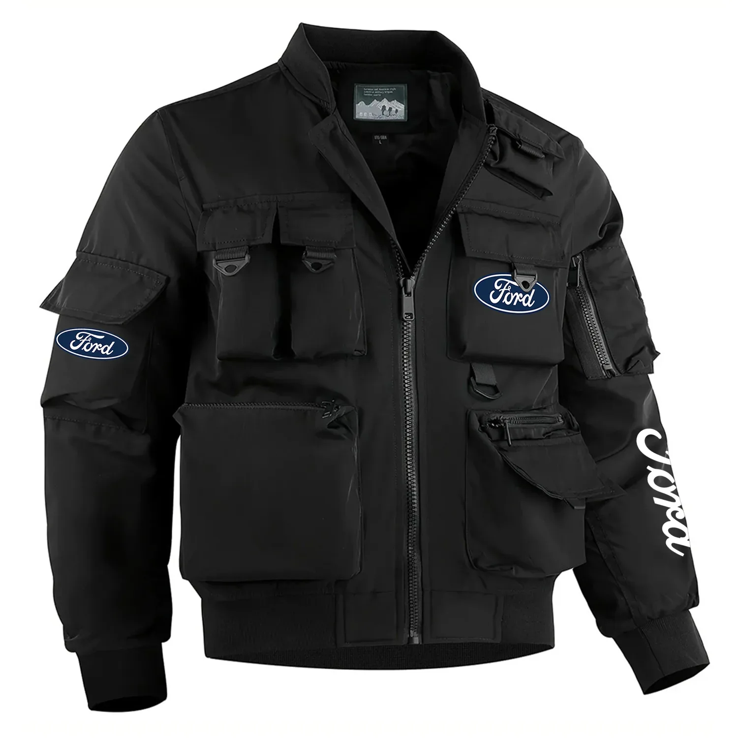 Ford Exclusive Logo Multi Pocket Bomber Jacket Waterproof Windproof OUFAMPBJ0819F1Z – Ford Gift Ford Exclusive Logo Multi Pocket Bomber Jacket Waterproof Windproof OUFAMPBJ0819F1Z – Ford Gift