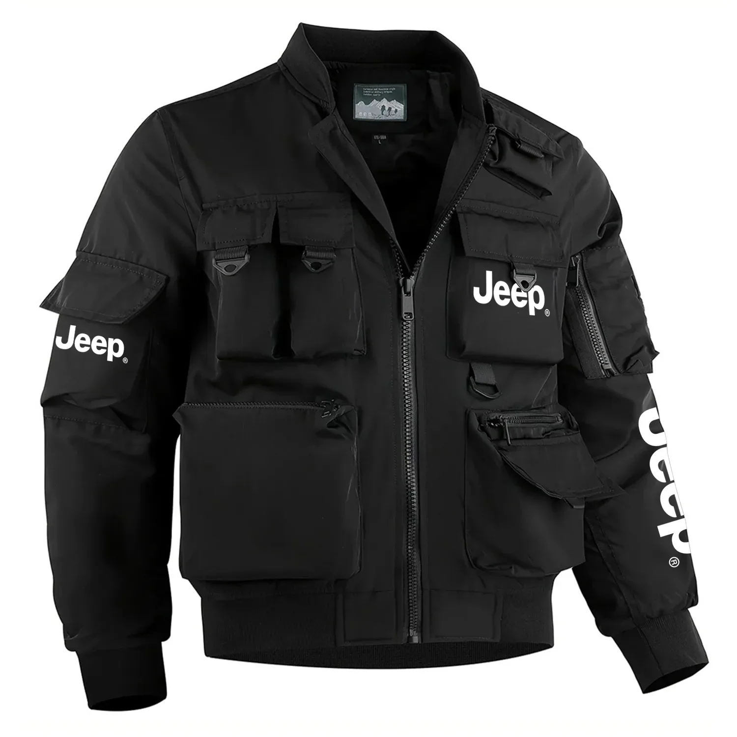 Jeep Exclusive Logo Multi Pocket Bomber Jacket Waterproof Windproof OUFAMPBJ0819JEZ – Jeep Gift Jeep Exclusive Logo Multi Pocket Bomber Jacket Waterproof Windproof OUFAMPBJ0819JEZ – Jeep Gift