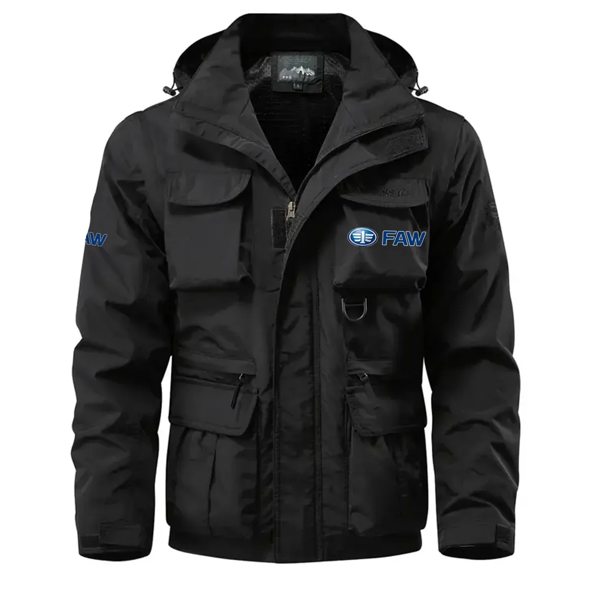 FAW Exclusive Logo Waterproof Multi Pocket Jacket Detachable Hood and Sleeves OUFAMPJ0819FAZ – FAW Gift