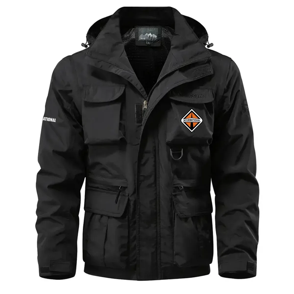 International Trucks Exclusive Logo Waterproof Multi Pocket Jacket Detachable Hood and Sleeves OUFAMPJ0819INZ – International Trucks Gift