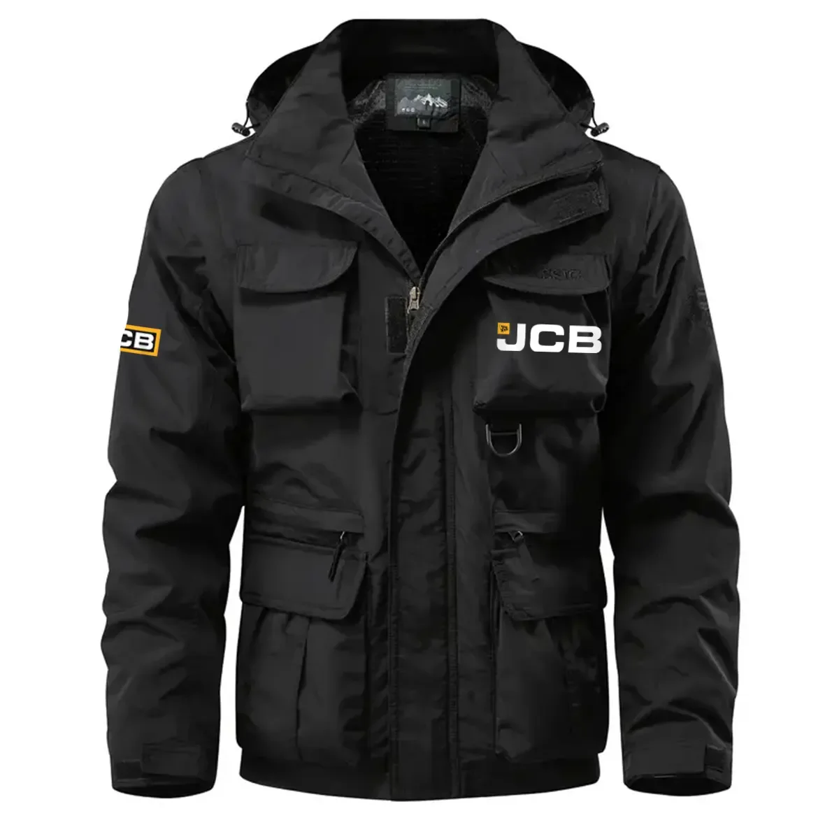 JCB Agriculture Exclusive Logo Waterproof Multi Pocket Jacket Detachable Hood and Sleeves OUFAMPJ0819JAZ – JCB Agriculture Gift JCB Agriculture Exclusive Logo Waterproof Multi Pocket Jacket Detachable Hood and Sleeves OUFAMPJ0819JAZ – JCB Agriculture Gift