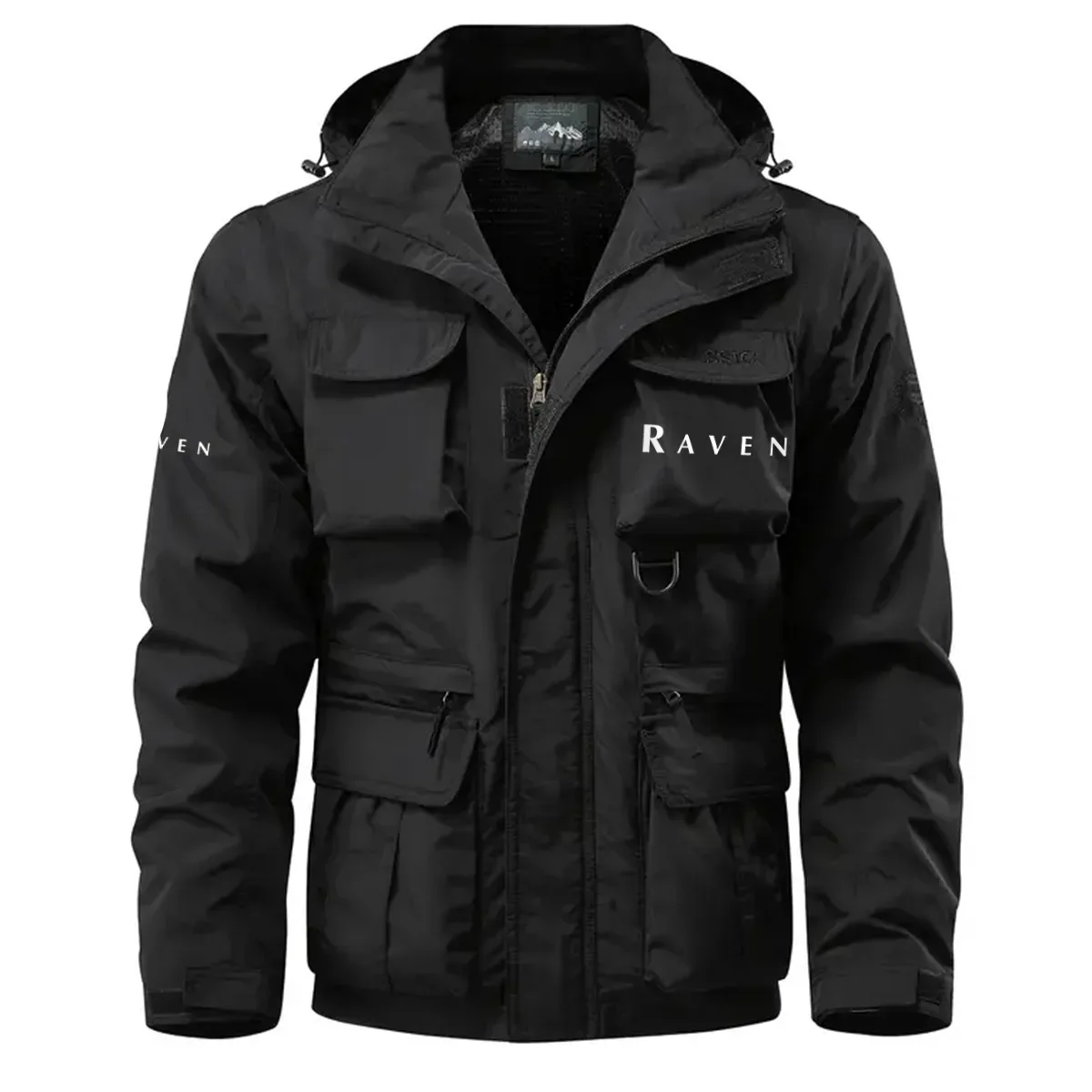 Raven Exclusive Logo Waterproof Multi Pocket Jacket Detachable Hood and Sleeves OUFAMPJ0819RIZ – Raven Gift
