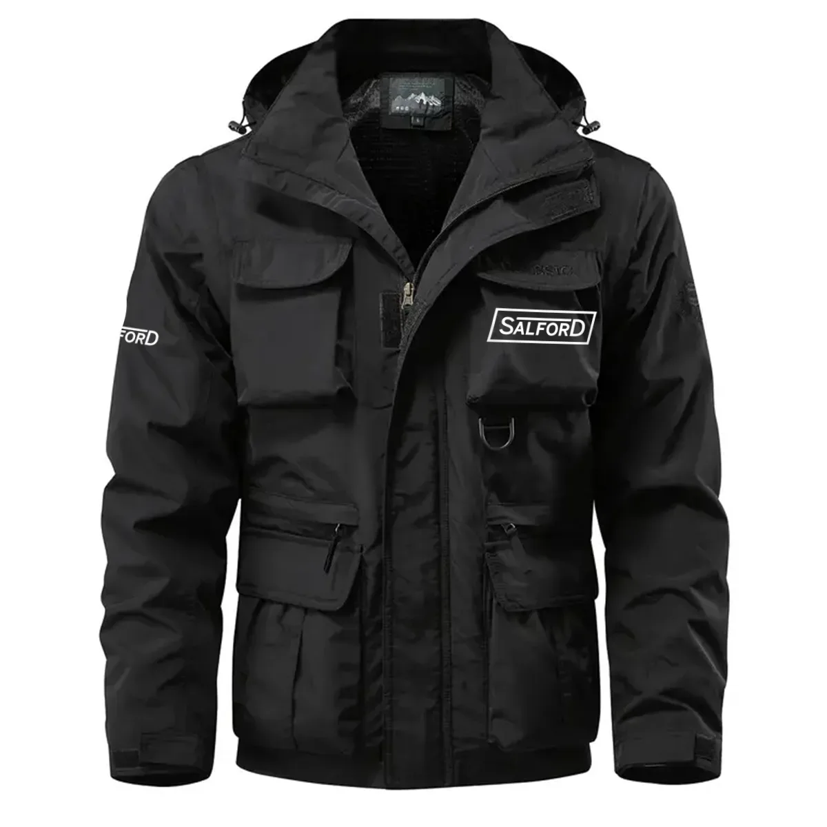 Salford Group Exclusive Logo Waterproof Multi Pocket Jacket Detachable Hood and Sleeves OUFAMPJ0819SGZ – Salford Group Gift