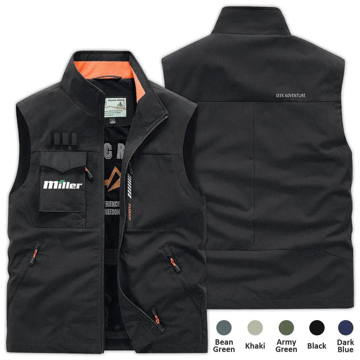 Miller Exclusive Logo Outdoor Sleeveless Vest OUFAOSV0819MLZ – Miller Gift