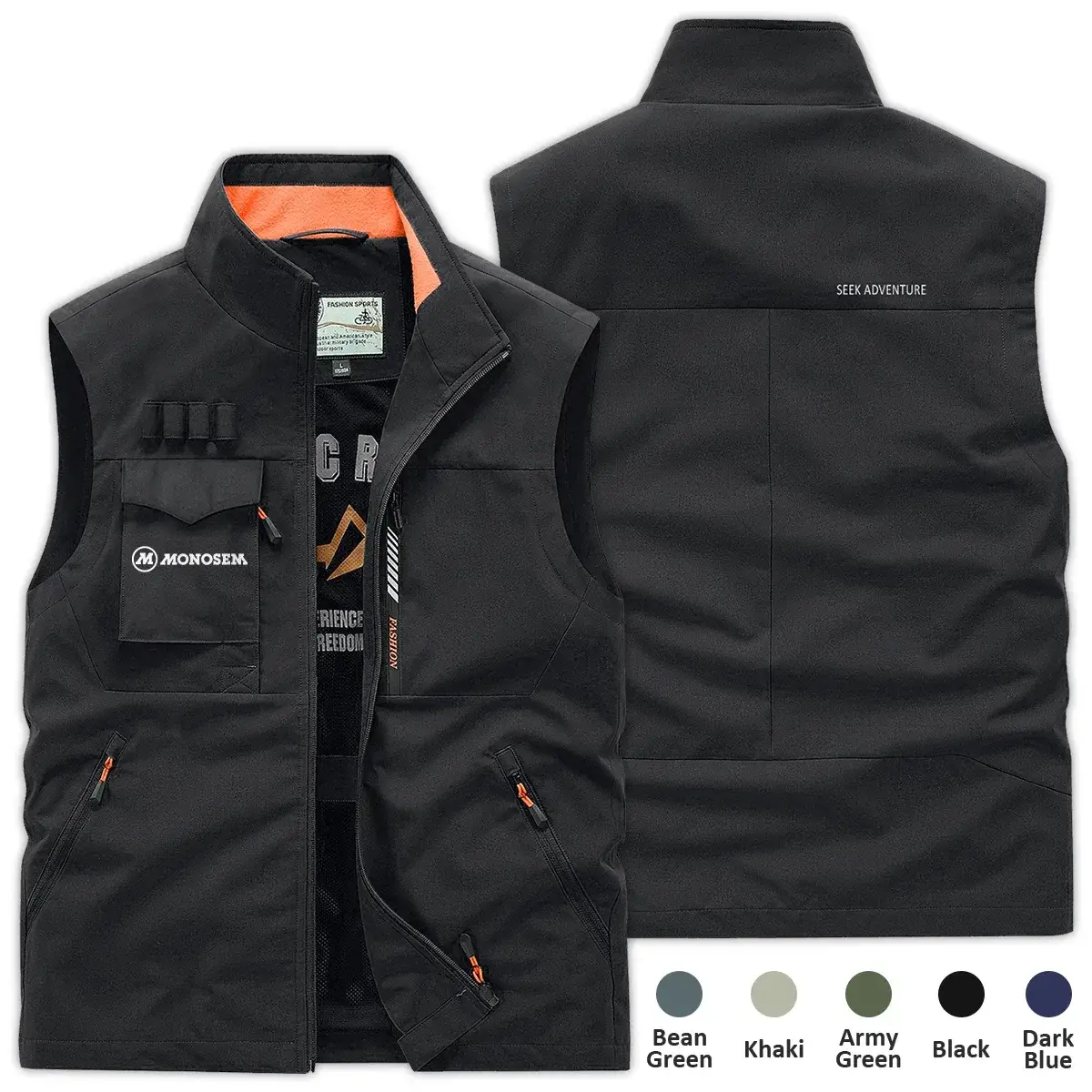 Monosem Exclusive Logo Outdoor Sleeveless Vest OUFAOSV0819MOZ – Monosem Gift