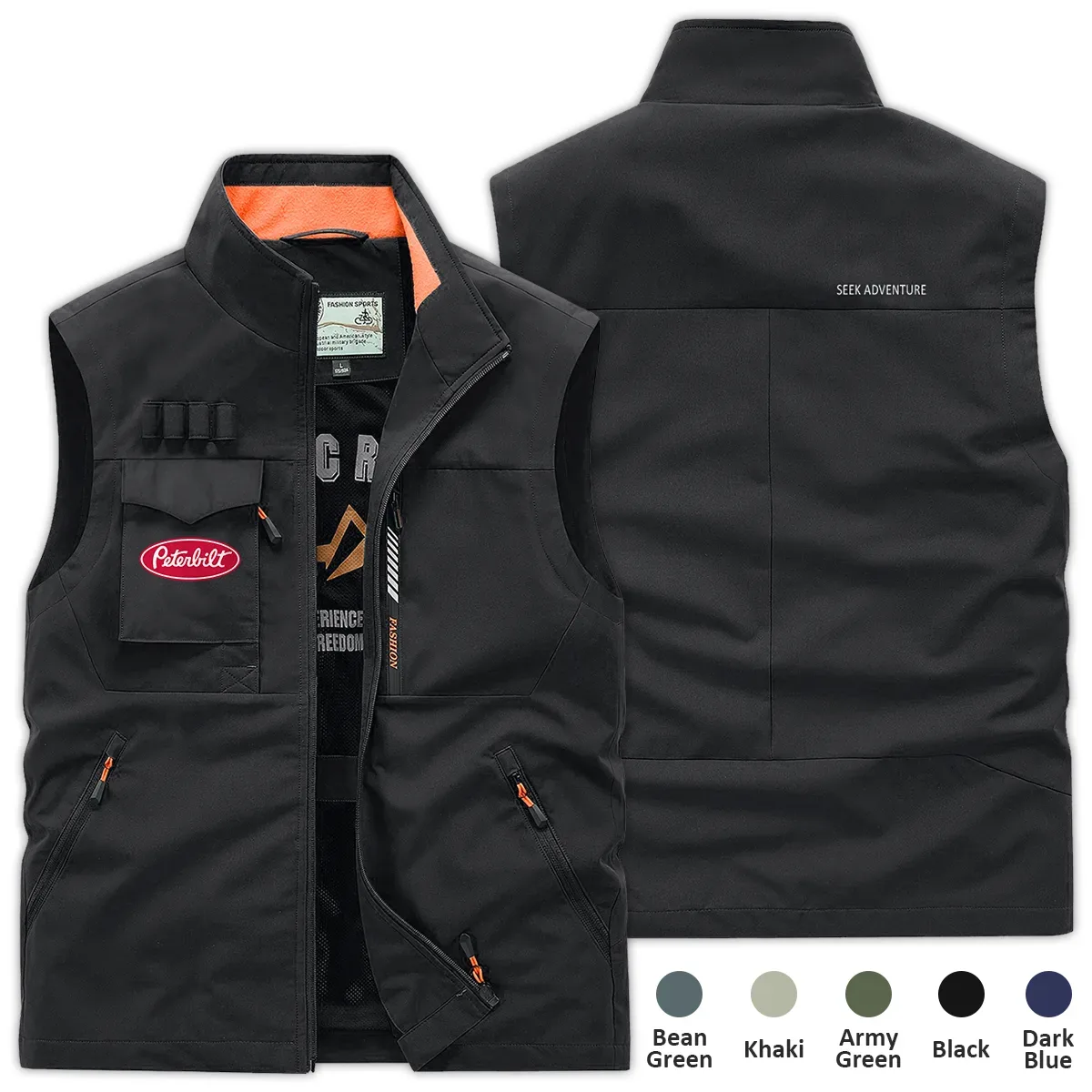 Peterbilt Exclusive Logo Outdoor Sleeveless Vest OUFAOSV0819PTZ – Peterbilt Gift