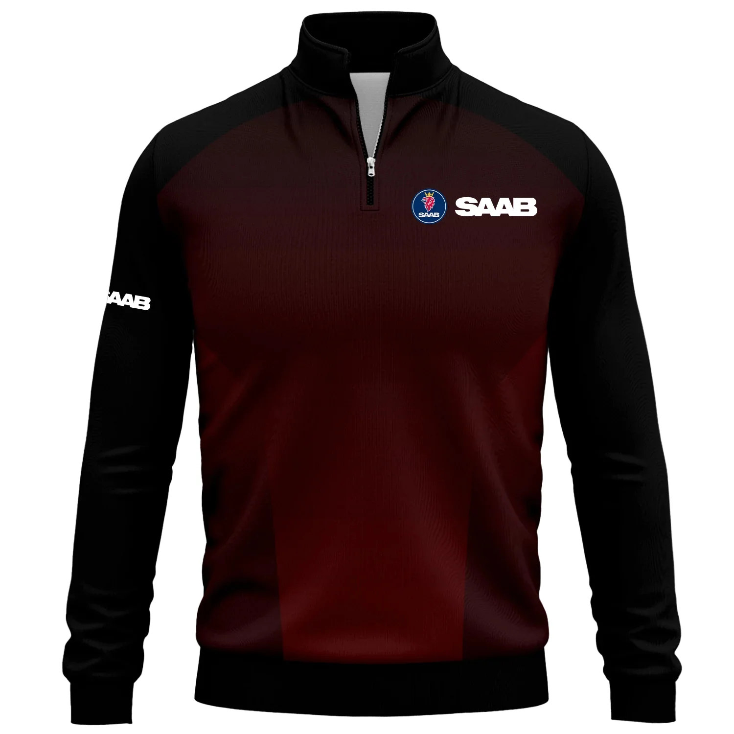 Saab Exclusive Logo Quarter-Zip Sweatshirt OUFAQTZ3D0819002SBZ – Saab Sweatshirt