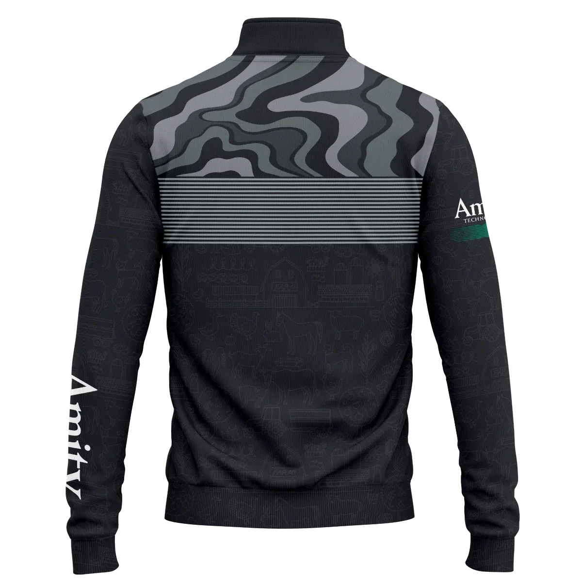 Amity Technology Exclusive Logo Quarter-Zip Sweatshirt OUFAQZJ010819ATZ - Amity Technology Gift