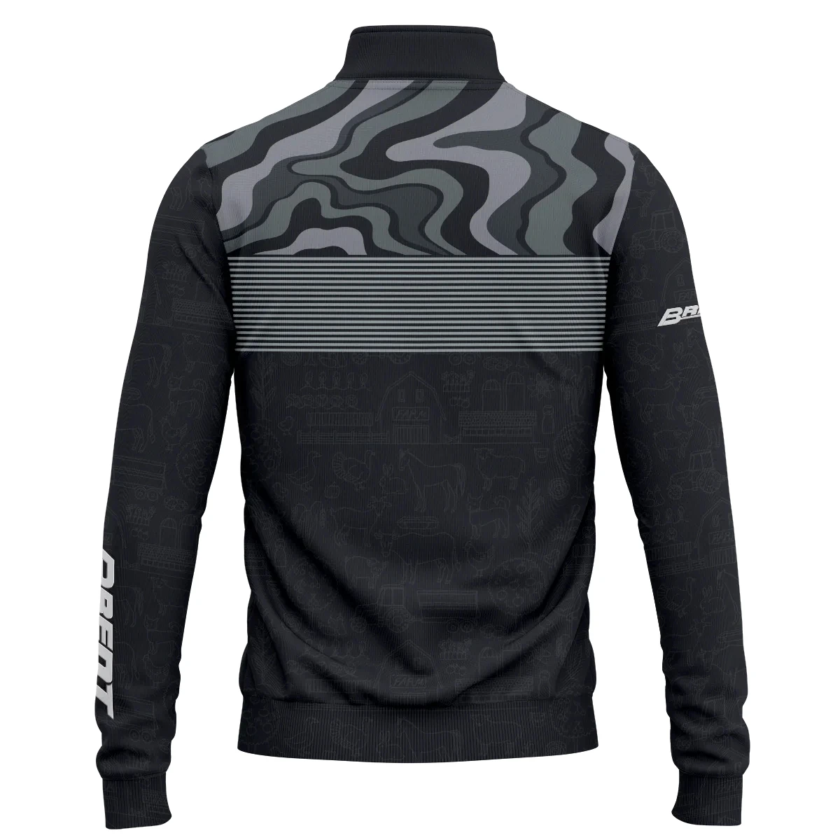 Brent Exclusive Logo Quarter-Zip Sweatshirt OUFAQZJ010819BRZ - Brent Gift