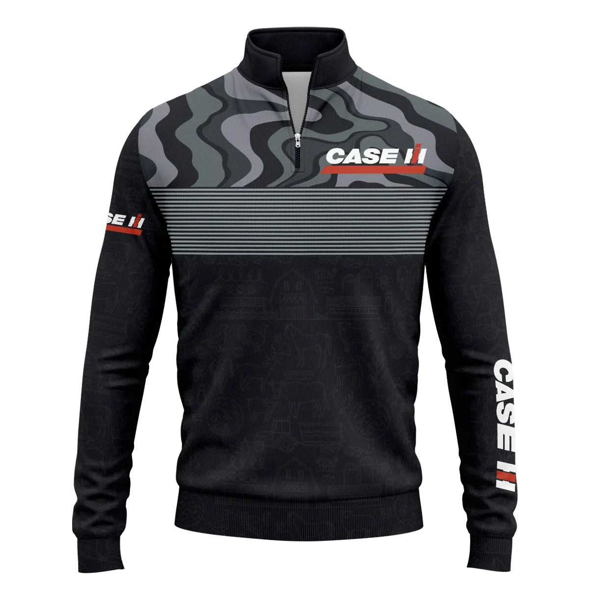 Case IH Exclusive Logo Quarter-Zip Sweatshirt OUFAQZJ010819CIZ – Case IH Gift