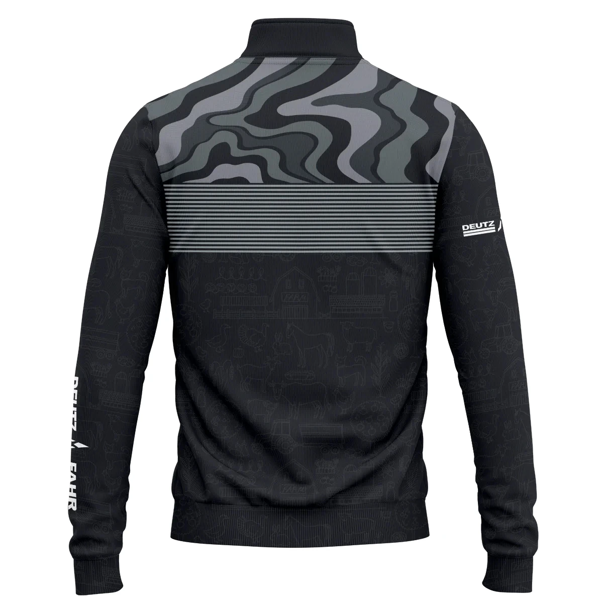 Deutz-Fahr Exclusive Logo Quarter-Zip Sweatshirt OUFAQZJ010819DFZ - Deutz-Fahr Gift