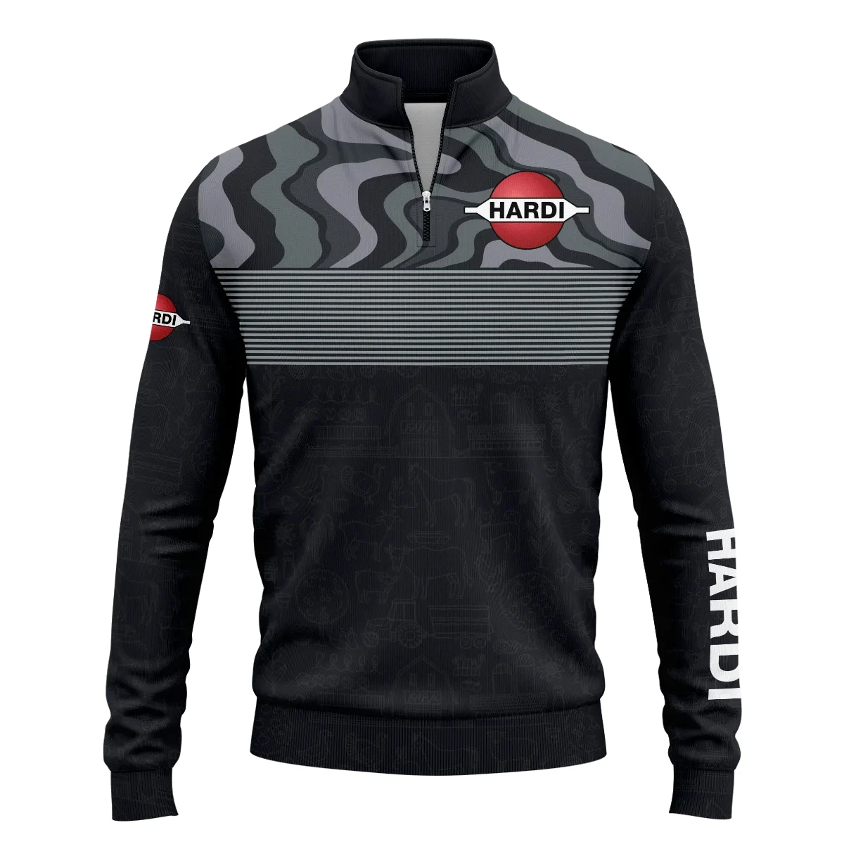 Hardi Exclusive Logo Quarter-Zip Sweatshirt OUFAQZJ010819HAZ – Hardi Gift Hardi Exclusive Logo Quarter-Zip Sweatshirt OUFAQZJ010819HAZ – Hardi Gift