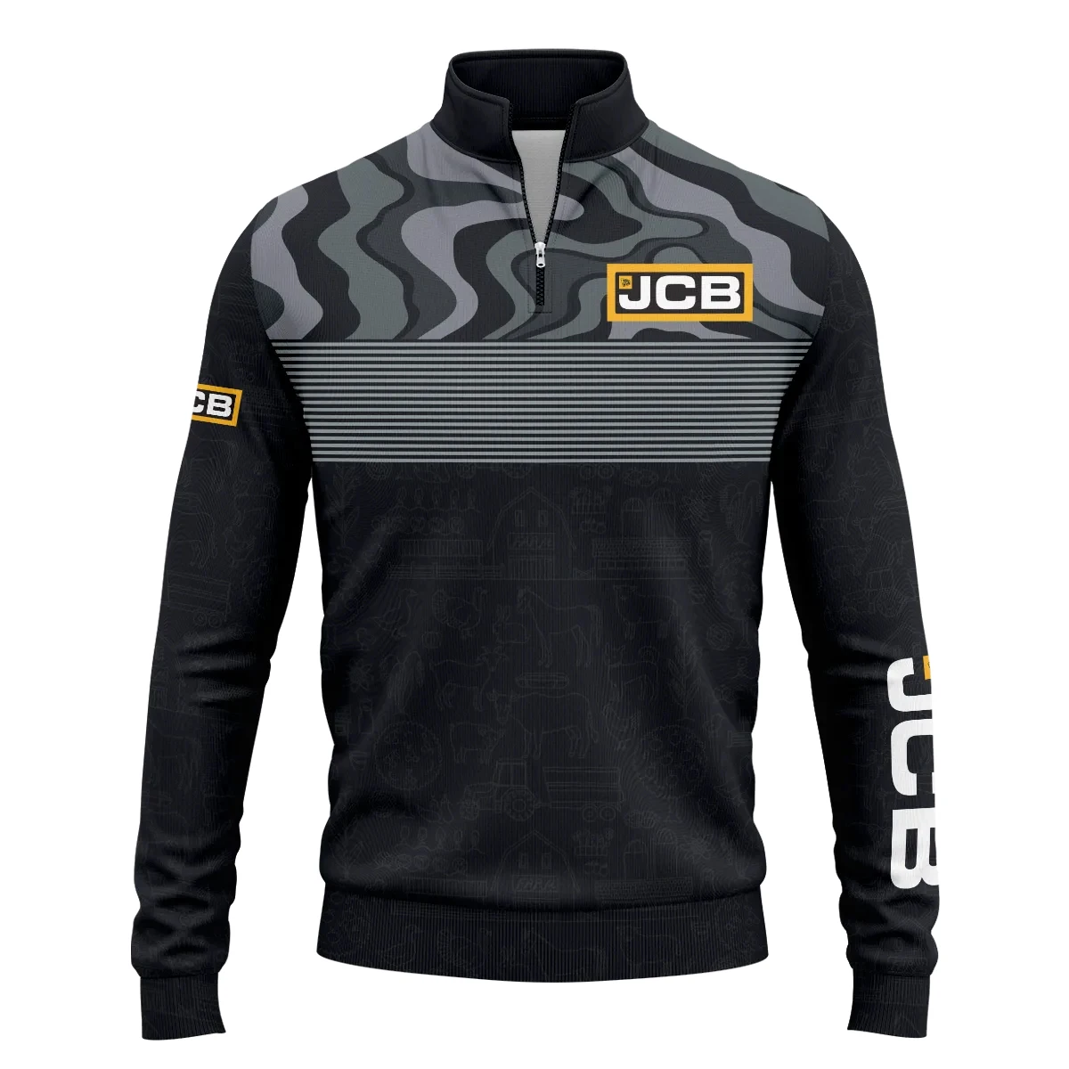JCB Agriculture Exclusive Logo Quarter-Zip Sweatshirt OUFAQZJ010819JAZ – JCB Agriculture Gift JCB Agriculture Exclusive Logo Quarter-Zip Sweatshirt OUFAQZJ010819JAZ – JCB Agriculture Gift