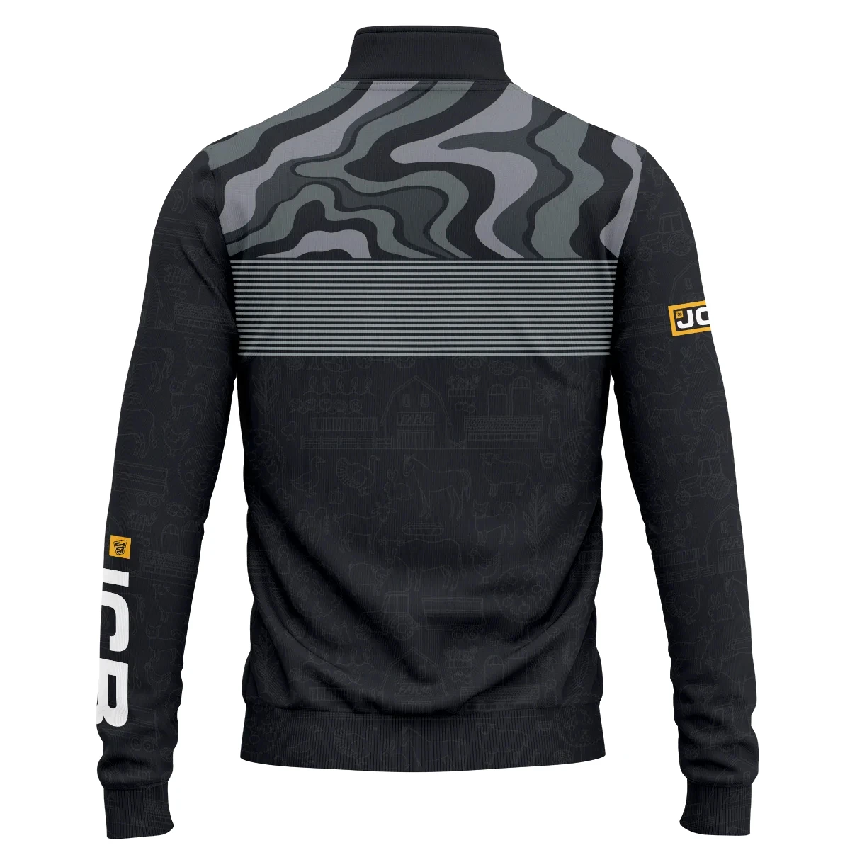 JCB Agriculture Exclusive Logo Quarter-Zip Sweatshirt OUFAQZJ010819JAZ - JCB Agriculture Gift