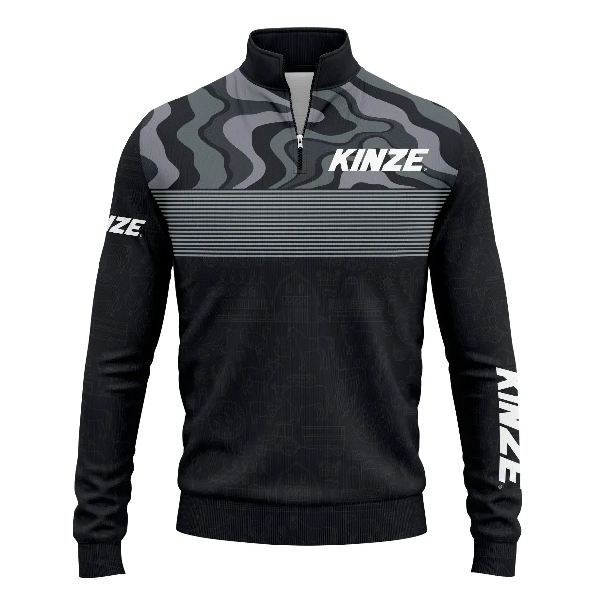 Kinze Manufacturing Exclusive Logo Quarter-Zip Sweatshirt OUFAQZJ010819KMZ – Kinze Manufacturing Gift