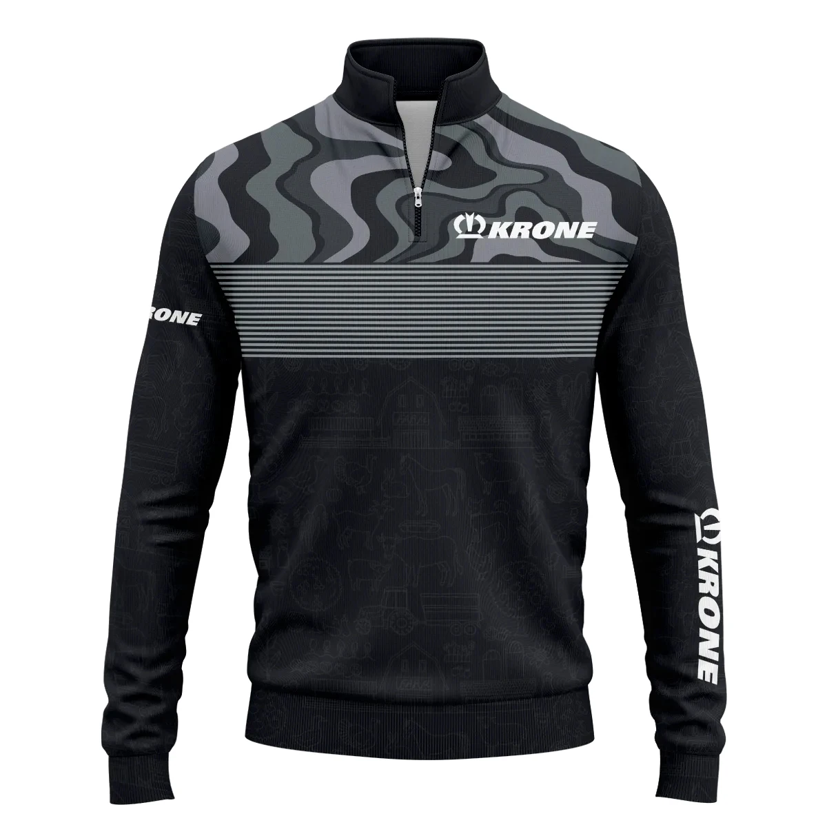 Krone Exclusive Logo Quarter-Zip Sweatshirt OUFAQZJ010819KOZ – Krone Gift Krone Exclusive Logo Quarter-Zip Sweatshirt OUFAQZJ010819KOZ – Krone Gift