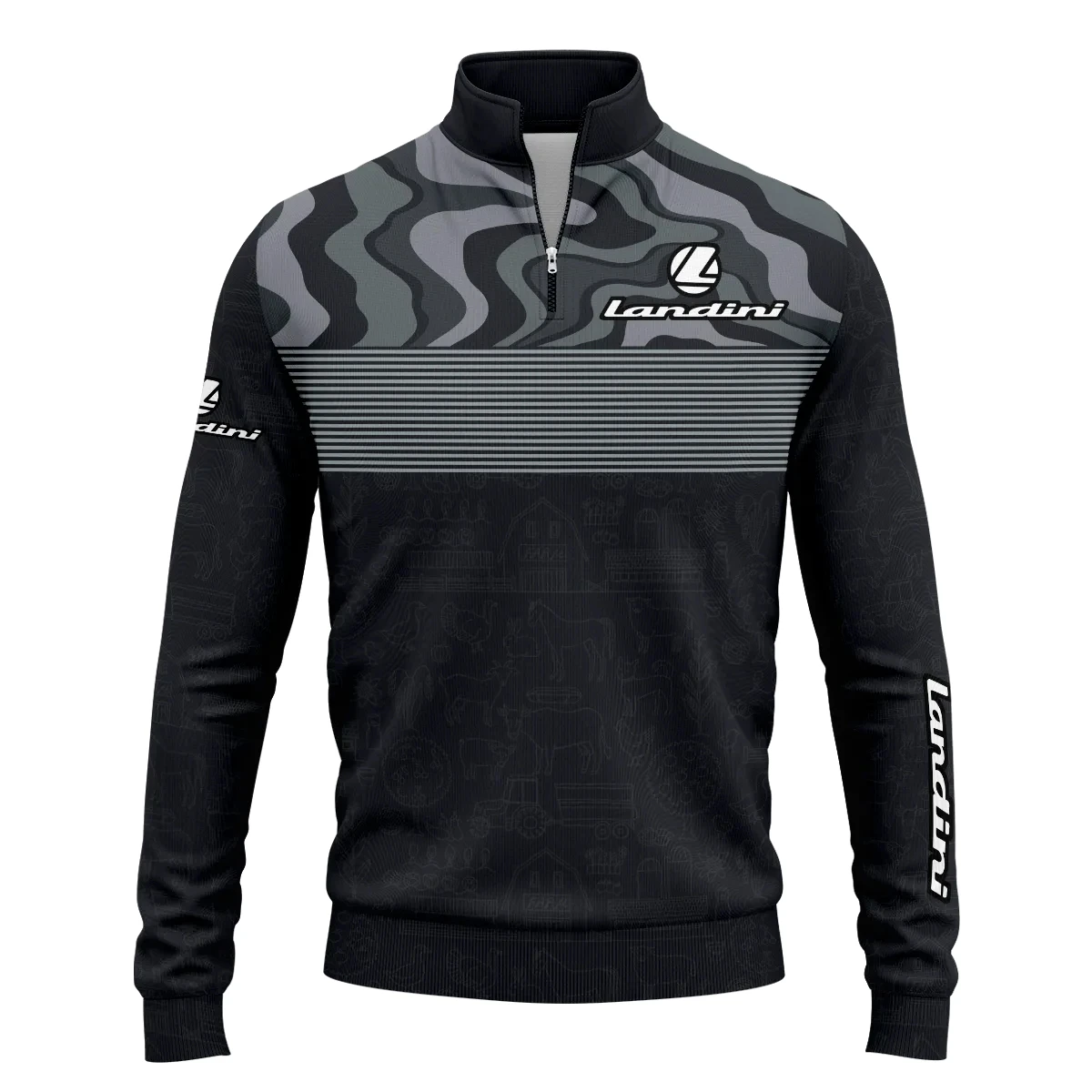 Landini Exclusive Logo Quarter-Zip Sweatshirt OUFAQZJ010819LDZ – Landini Gift