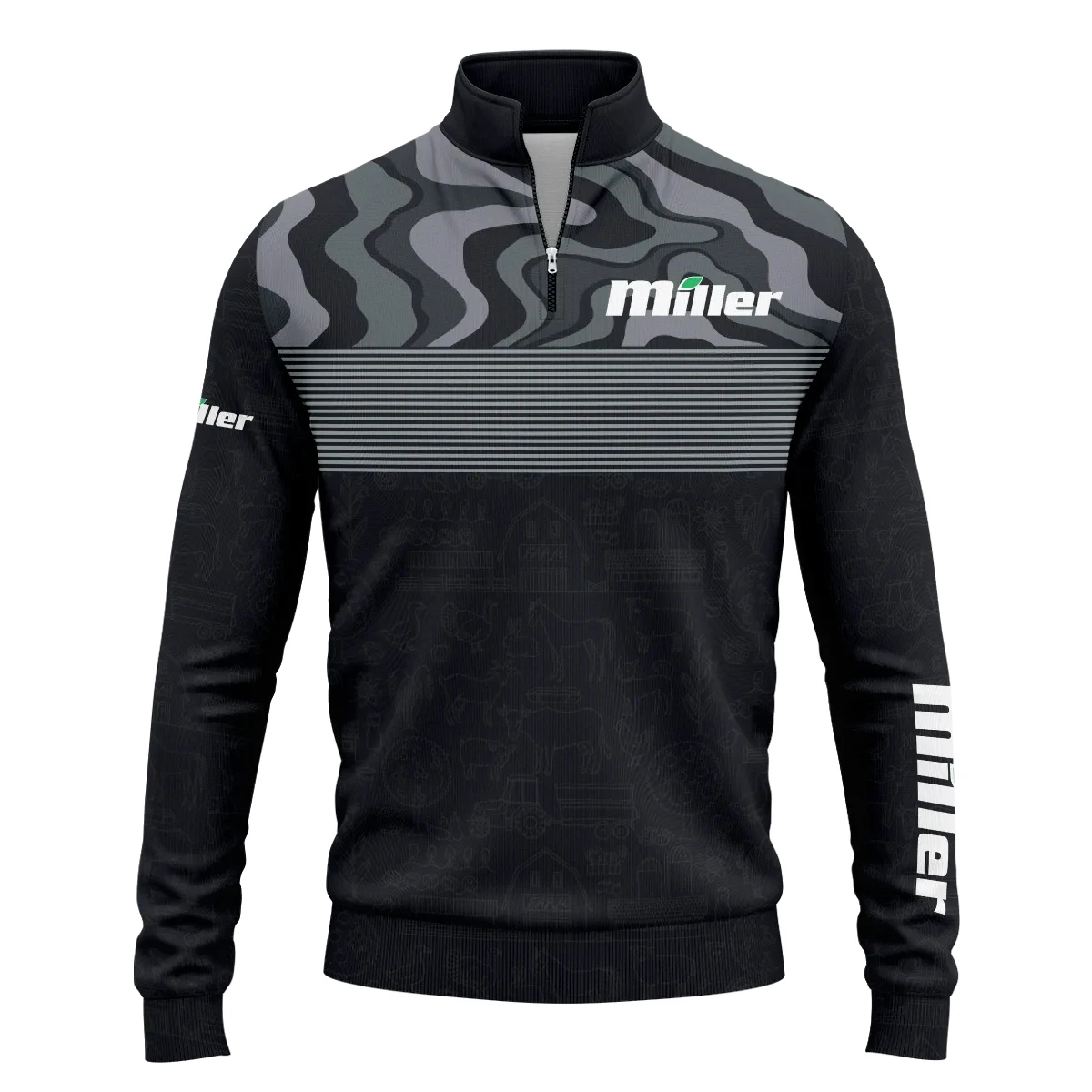 Miller Exclusive Logo Quarter-Zip Sweatshirt OUFAQZJ010819MLZ – Miller Gift