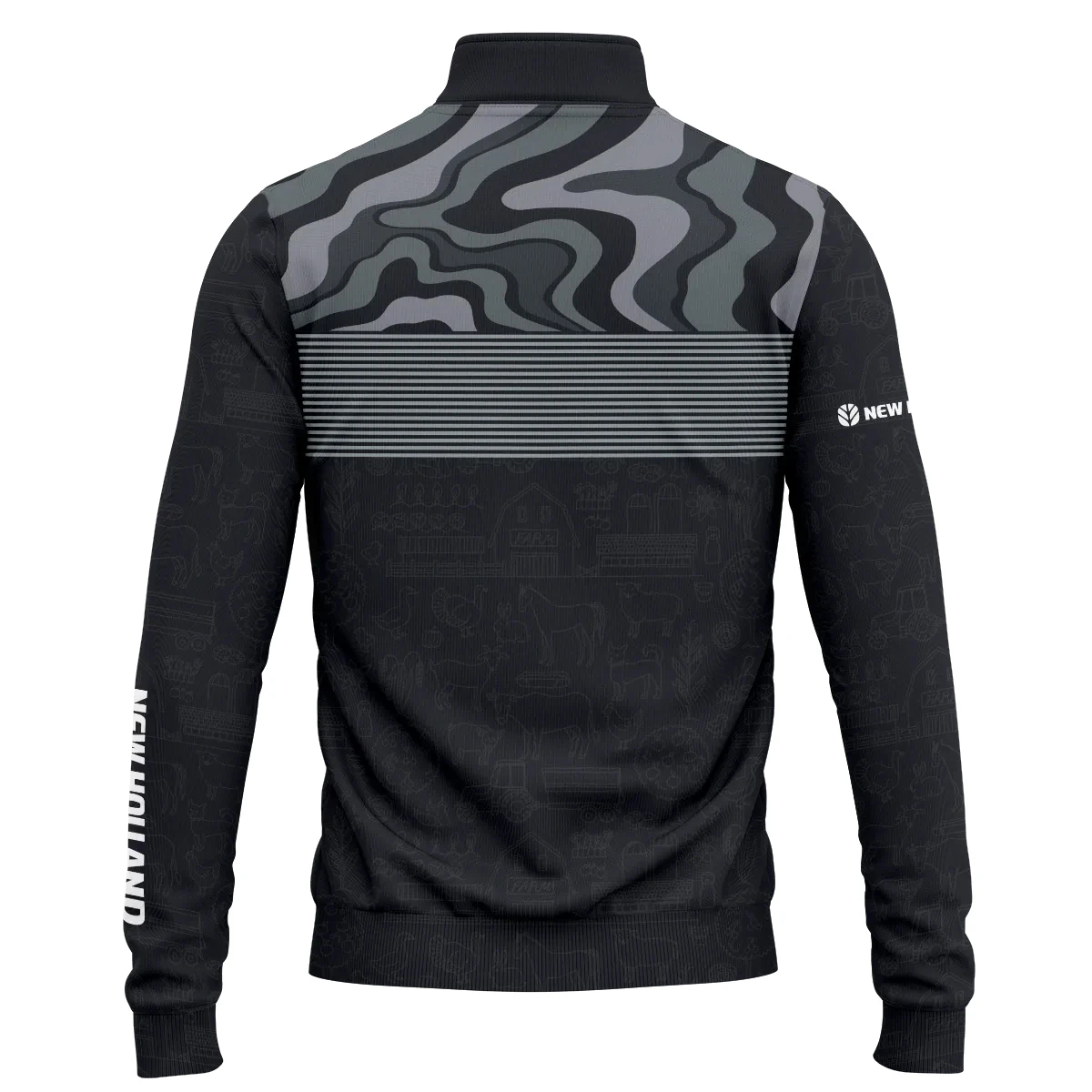 New Holland Exclusive Logo Quarter-Zip Sweatshirt OUFAQZJ010819NHZ - New Holland Gift