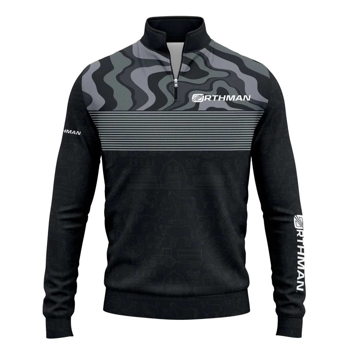 Orthman Exclusive Logo Quarter-Zip Sweatshirt OUFAQZJ010819OMZ – Orthman Gift