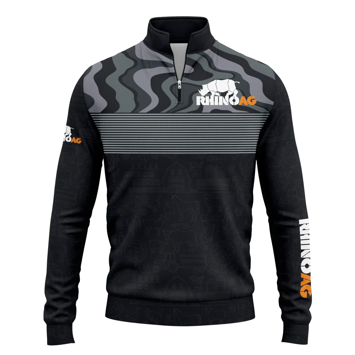 RhinoAg Exclusive Logo Quarter-Zip Sweatshirt OUFAQZJ010819RAZ – RhinoAg Gift