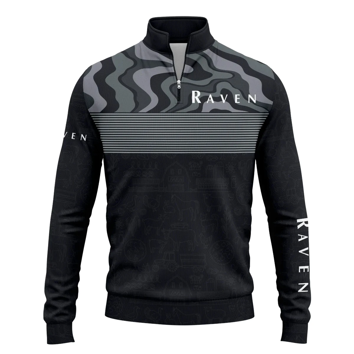 Raven Industries Exclusive Logo Quarter-Zip Sweatshirt OUFAQZJ010819RIZ – Raven Industries Gift