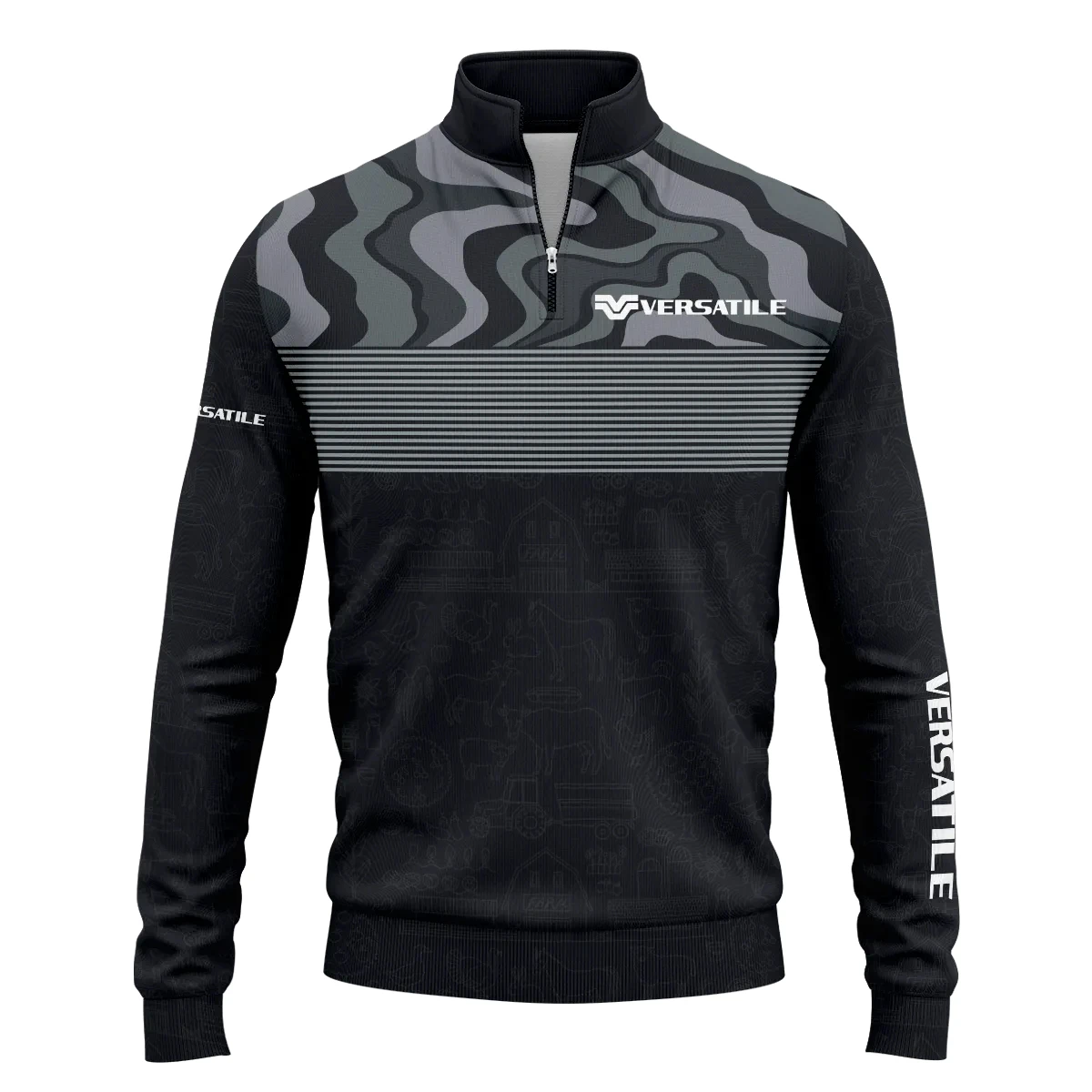 Versatile Exclusive Logo Quarter-Zip Sweatshirt OUFAQZJ010819VSZ – Versatile Gift