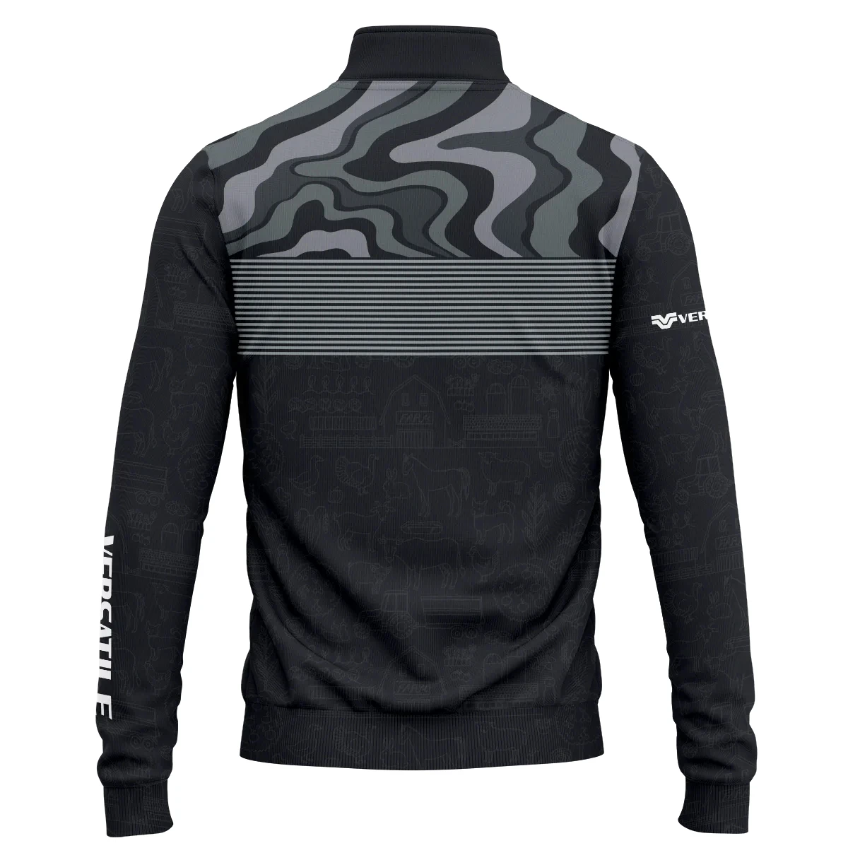 Versatile Exclusive Logo Quarter-Zip Sweatshirt OUFAQZJ010819VSZ - Versatile Gift