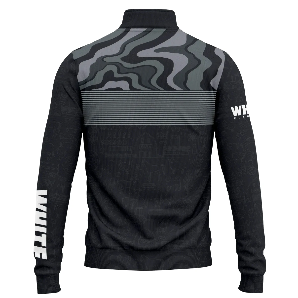 White Planters Exclusive Logo Quarter-Zip Sweatshirt OUFAQZJ010819WPZ - White Planters Gift
