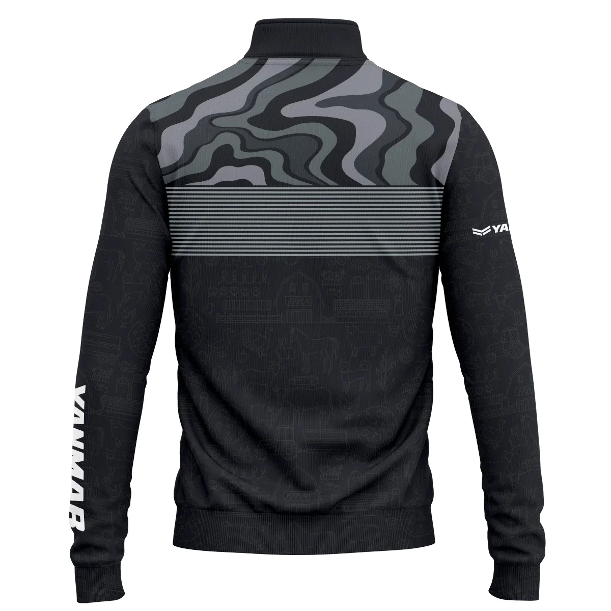 Yanmar Exclusive Logo Quarter-Zip Sweatshirt OUFAQZJ010819YAZ - Yanmar Gift