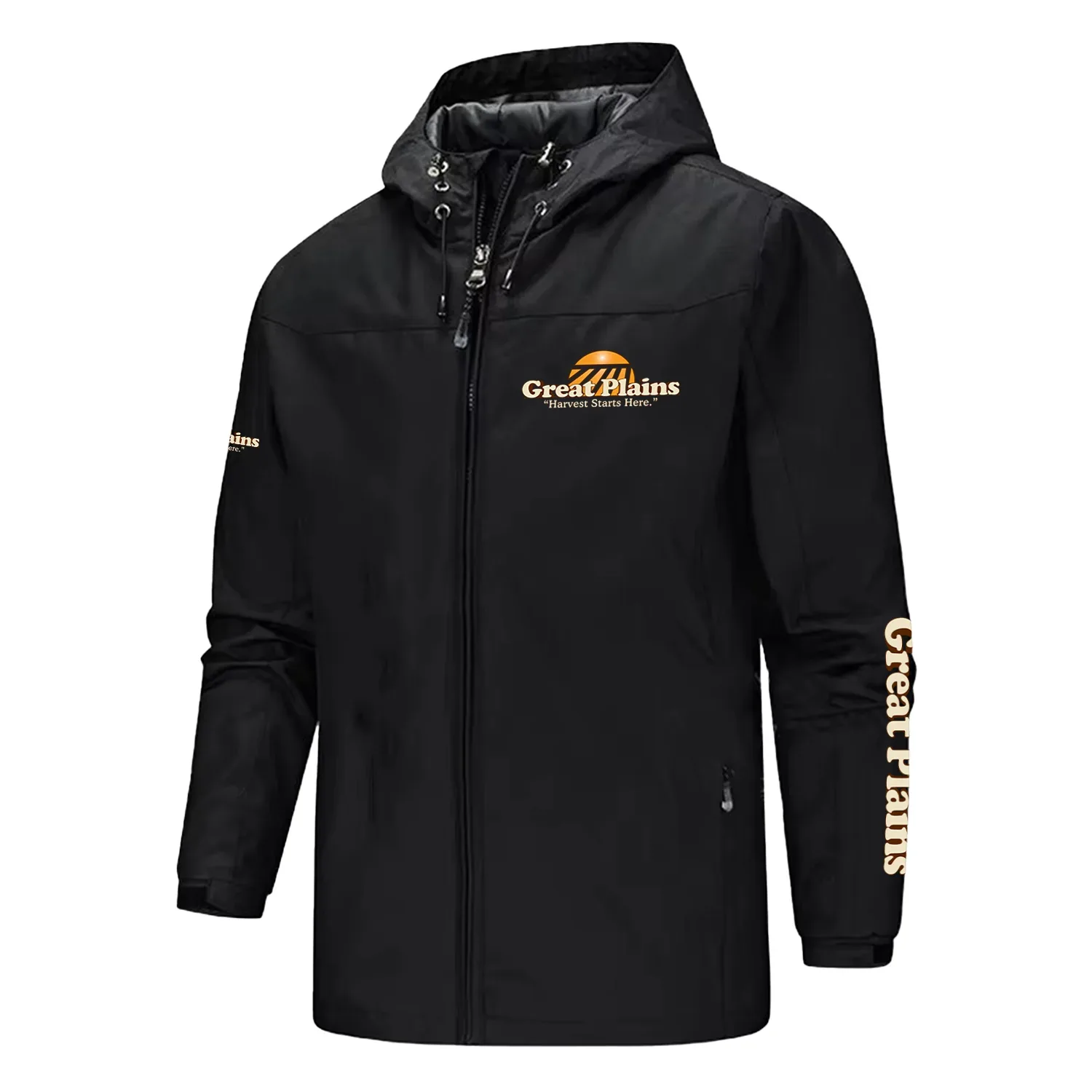 Great Plains Exclusive Logo Softshell Rain Jacket, Waterproof, Breathable, Windbreaker Jacket OUFASGRJ0819GPZ – Great Plains Gift