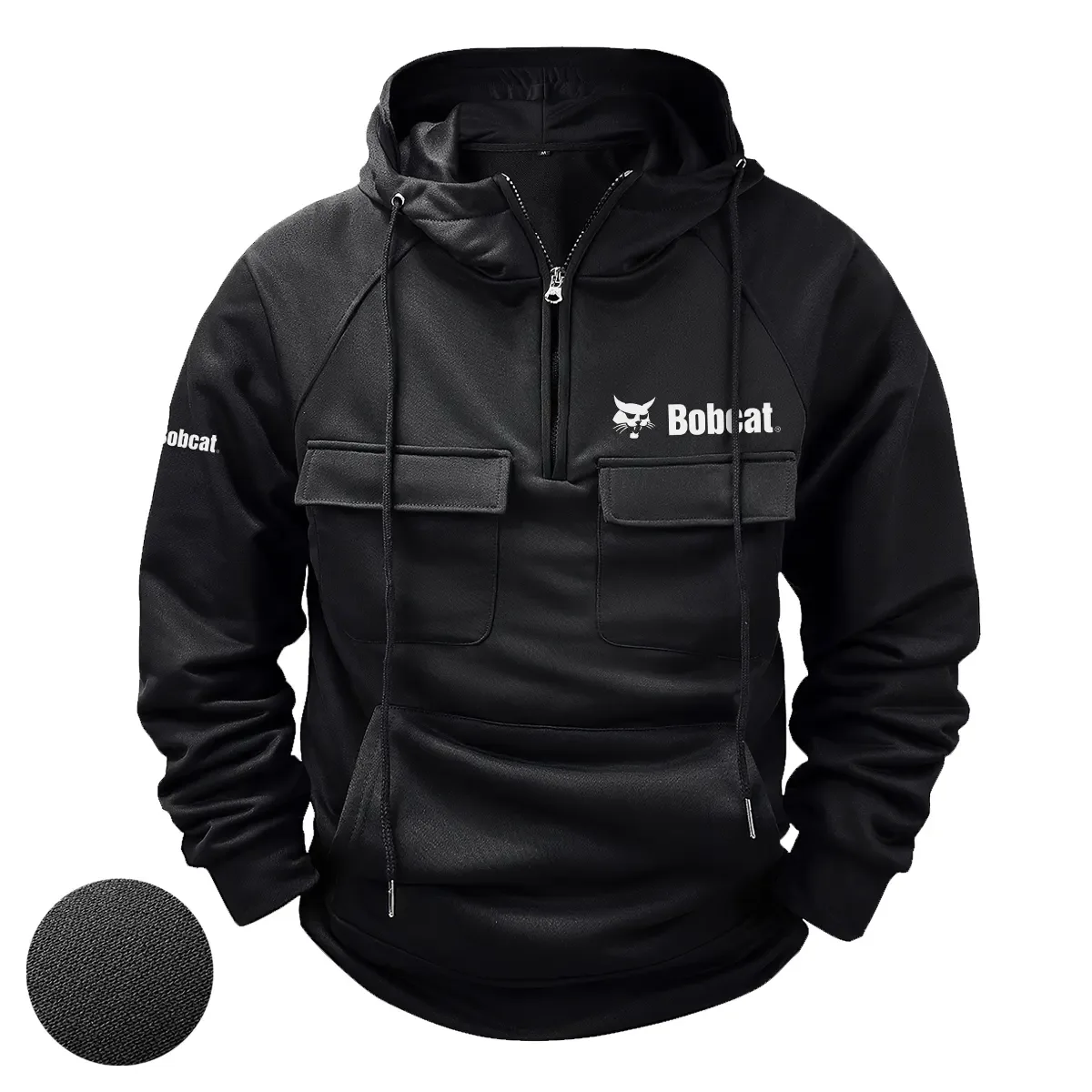 Bobcat Exclusive Logo Tactical Quarter Zip Hoodie OUFATQZ0819BCZ – Bobcat Hoodie