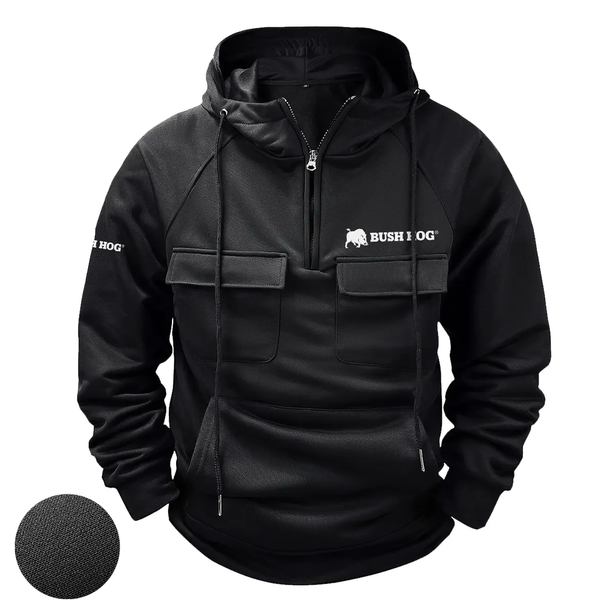 Bush Hog Exclusive Logo Tactical Quarter Zip Hoodie OUFATQZ0819BHZ – Bush Hog Hoodie