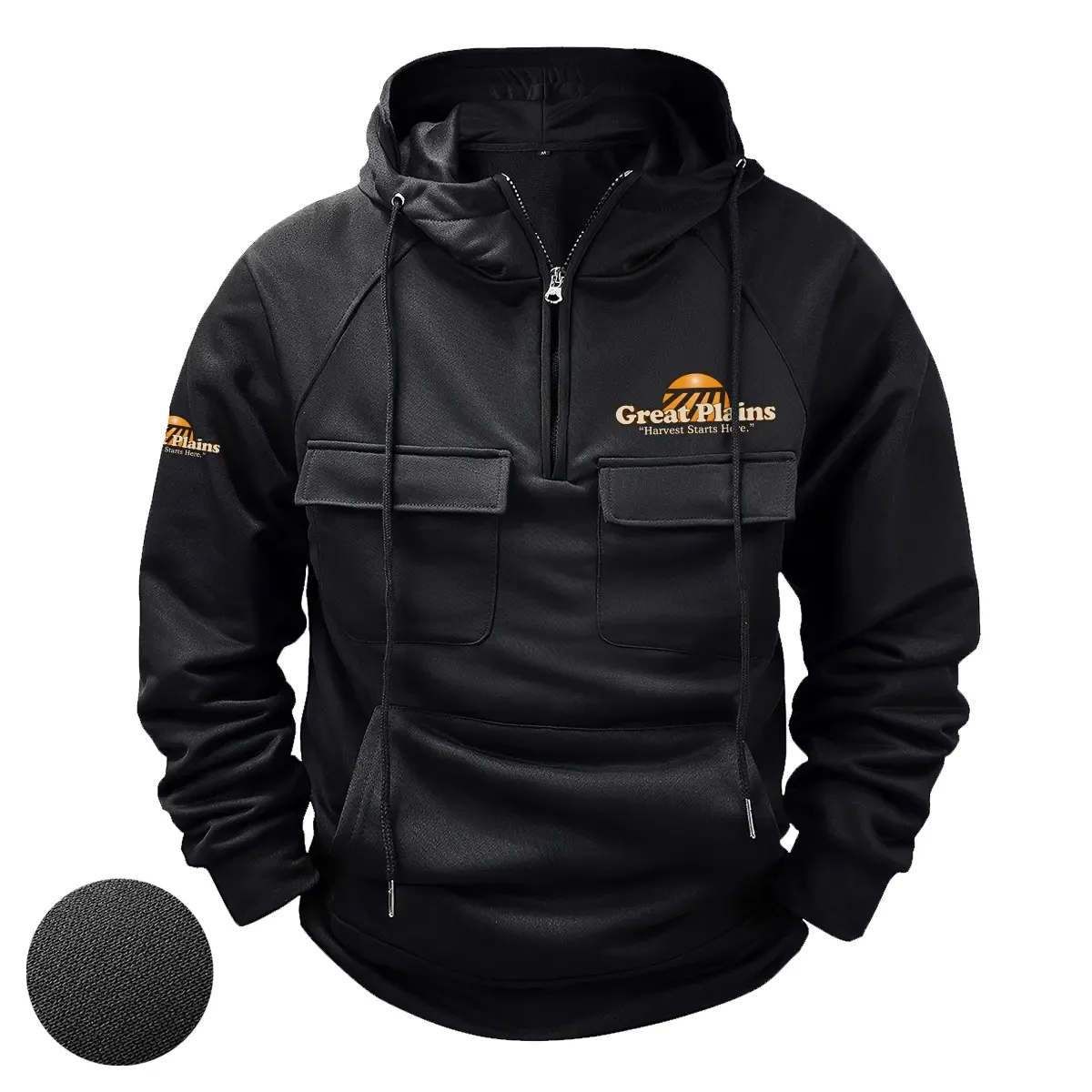 Great Plains Exclusive Logo Tactical Quarter Zip Hoodie OUFATQZ0819GPZ – Great Plains Hoodie