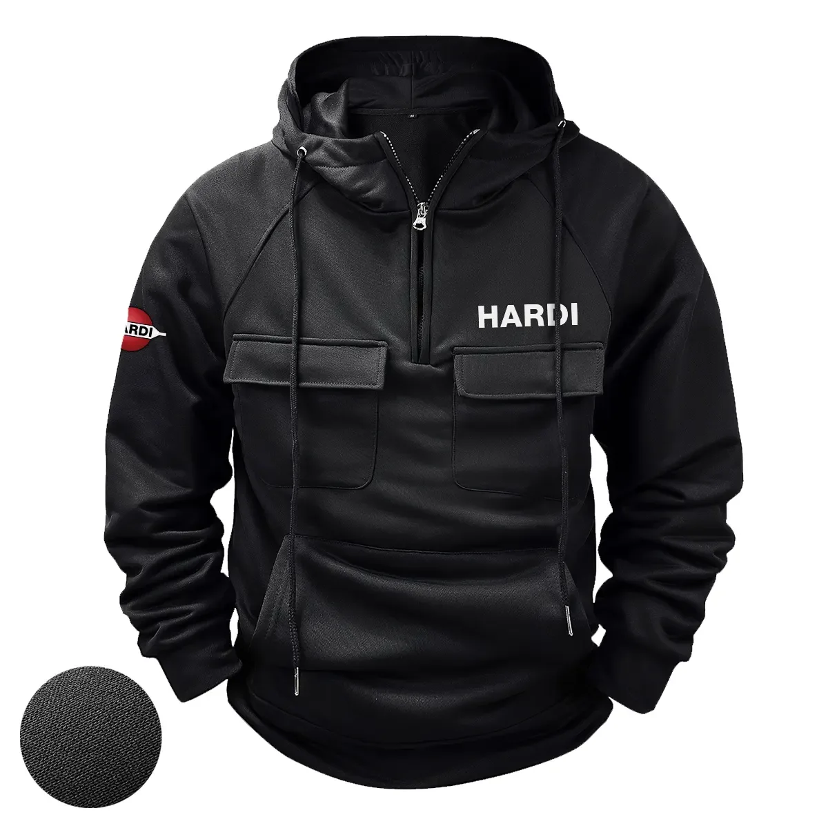 Hardi Exclusive Logo Tactical Quarter Zip Hoodie OUFATQZ0819HAZ – Hardi Hoodie