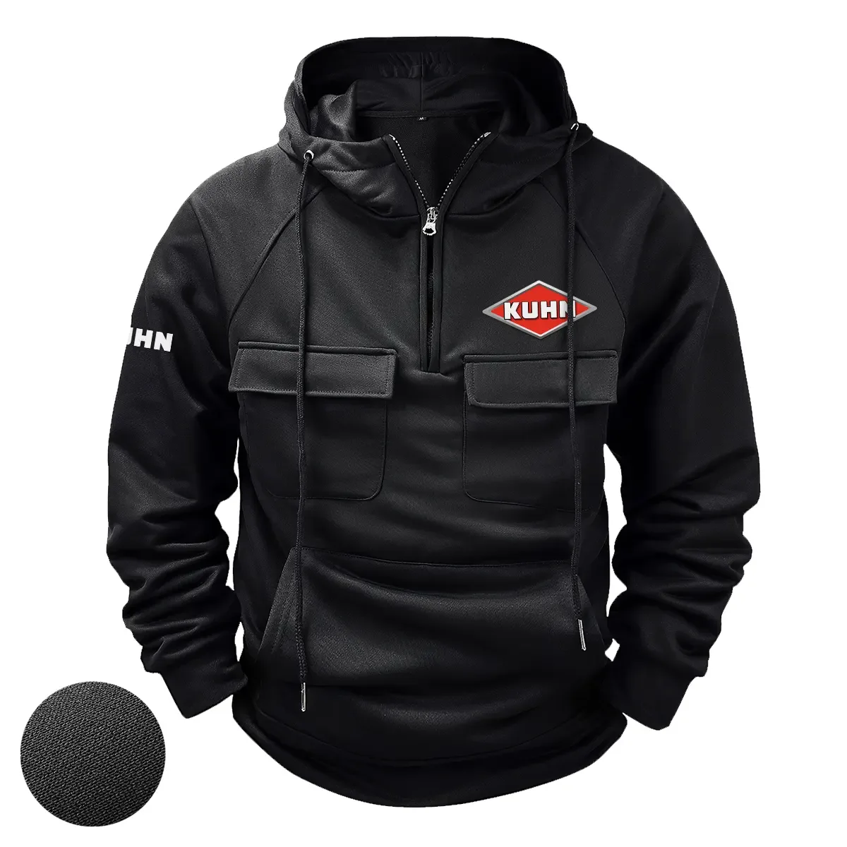 Kuhn Exclusive Logo Tactical Quarter Zip Hoodie OUFATQZ0819KNZ – Kuhn Hoodie