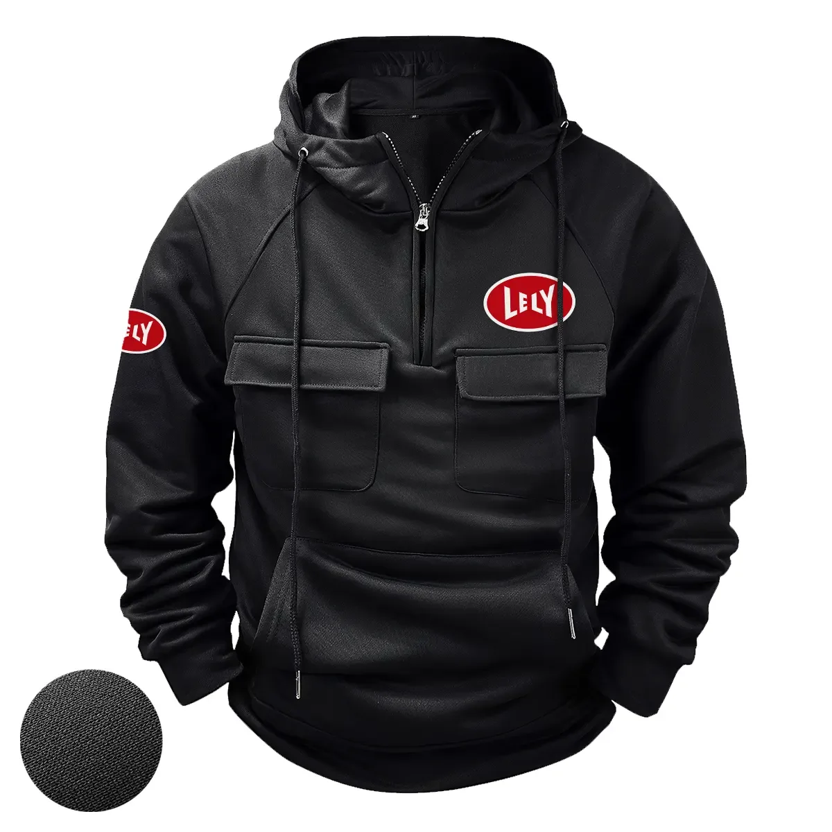 Lely Exclusive Logo Tactical Quarter Zip Hoodie OUFATQZ0819LLZ – Lely Hoodie