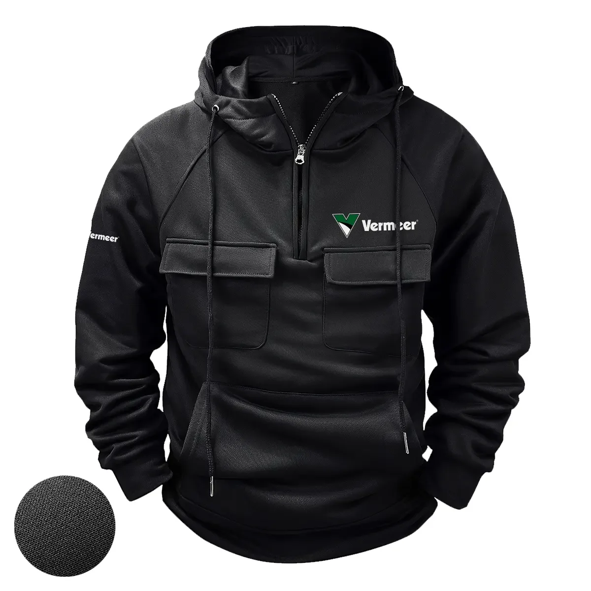 Vermeer Exclusive Logo Tactical Quarter Zip Hoodie OUFATQZ0819VMZ – Vermeer Hoodie