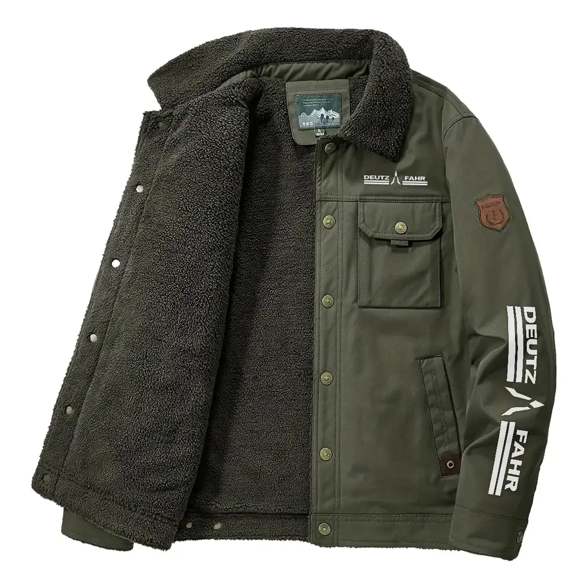 Deutz-Fahr Exclusive Logo Velvet Coat OUFAVC0611DFZ – Deutz-Fahr Coat