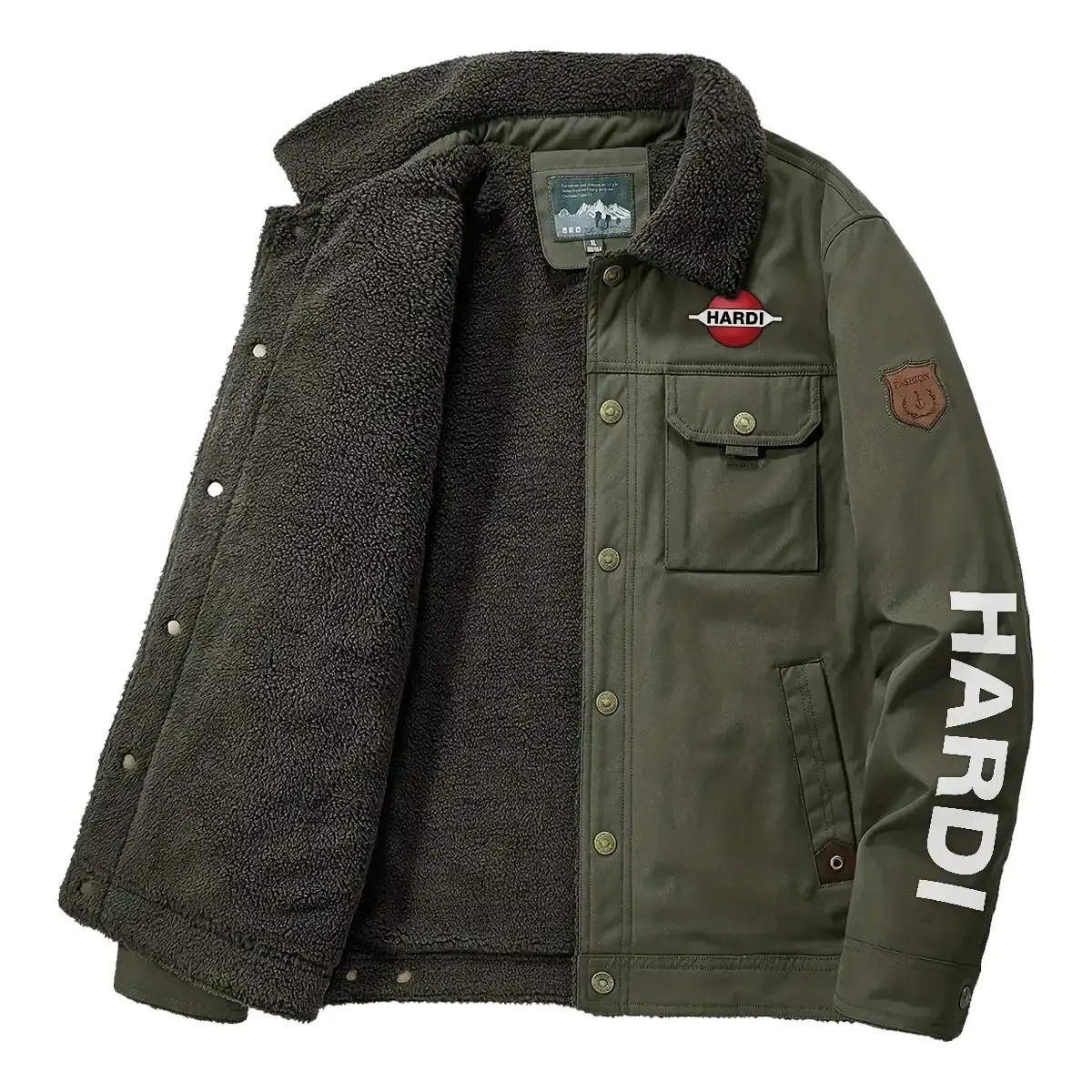 Hardi Exclusive Logo Velvet Coat OUFAVC0611HAZ – Hardi Coat