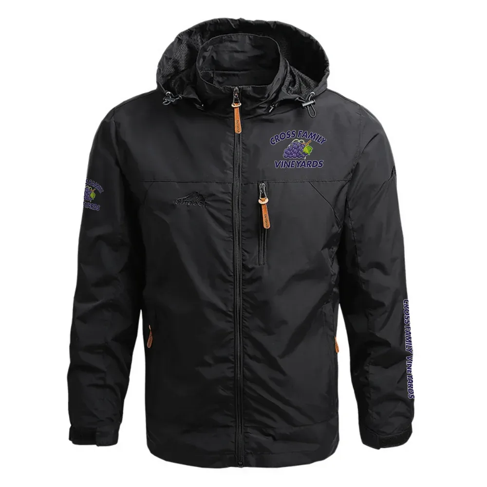 Cross Family Vineyards Exclusive Logo Waterproof Outdoor Jacket Detachable Hood OUFAWOJ0819CFVZ – Cross Family Vineyards Gift Cross Family Vineyards Exclusive Logo Waterproof Outdoor Jacket Detachable Hood OUFAWOJ0819CFVZ – Cross Family Vineyards Gift