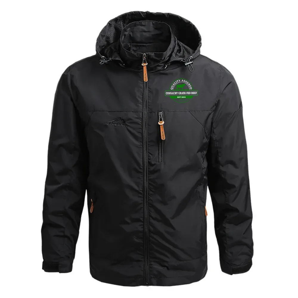Connacht Grass Fed Beef Exclusive Logo Waterproof Outdoor Jacket Detachable Hood OUFAWOJ0819CGZ – Connacht Grass Fed Beef Gift