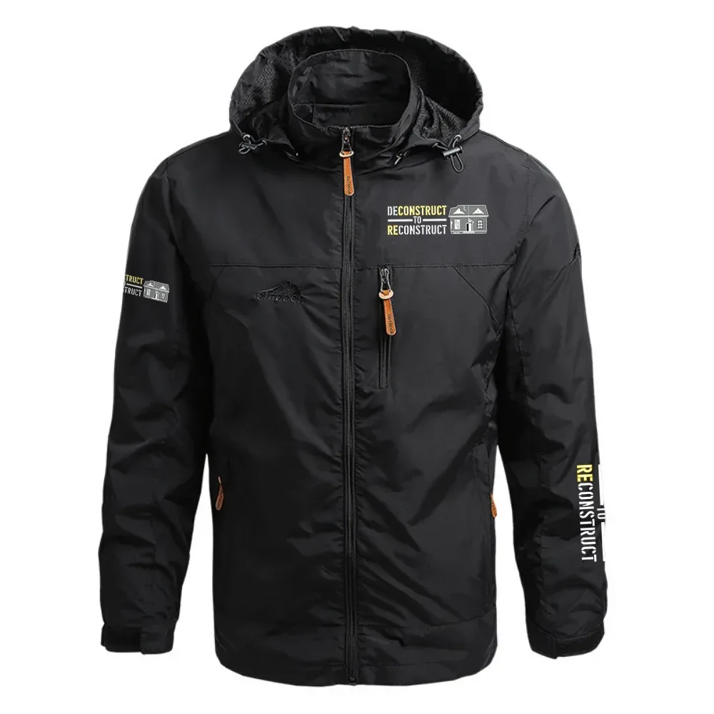 Deconstruct to Reconstruct Exclusive Logo Waterproof Outdoor Jacket Detachable Hood OUFAWOJ0819DEZ – Deconstruct to Reconstruct Gift Deconstruct to Reconstruct Exclusive Logo Waterproof Outdoor Jacket Detachable Hood OUFAWOJ0819DEZ – Deconstruct to Reconstruct Gift