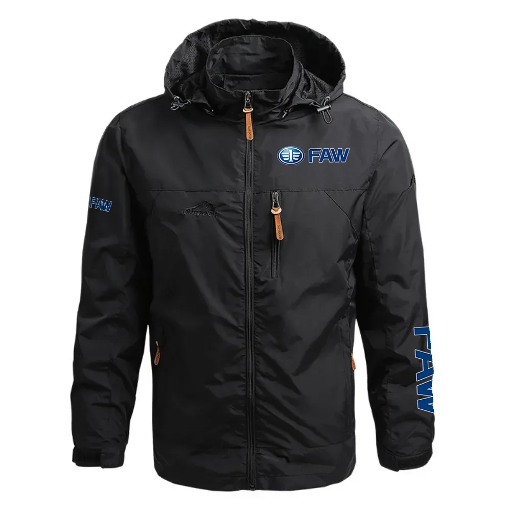 FAW Exclusive Logo Waterproof Outdoor Jacket Detachable Hood OUFAWOJ0819FAZ – FAW Gift