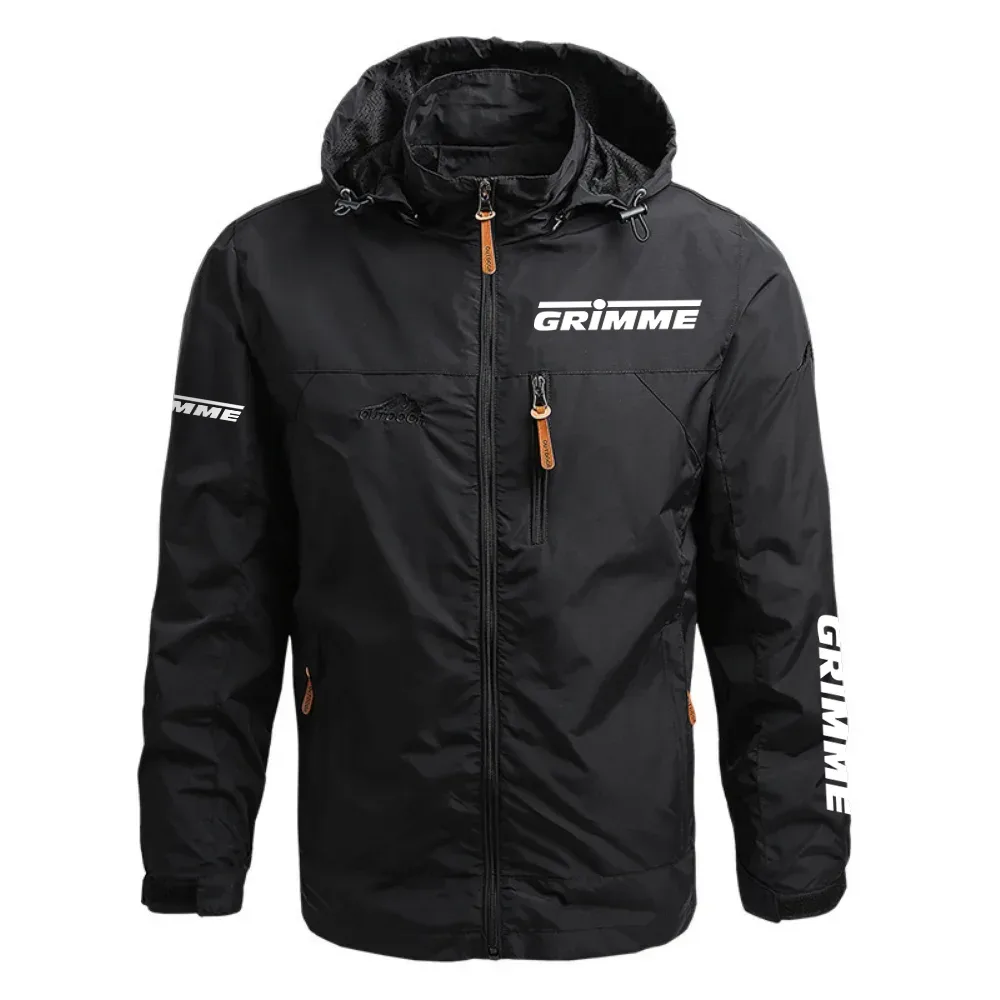 Grimme Exclusive Logo Waterproof Outdoor Jacket Detachable Hood OUFAWOJ0819GMZ – Grimme Gift