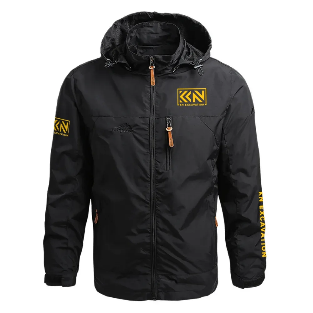 KN Excavation Exclusive Logo Waterproof Outdoor Jacket Detachable Hood OUFAWOJ0819KXZ – KN Excavation Gift