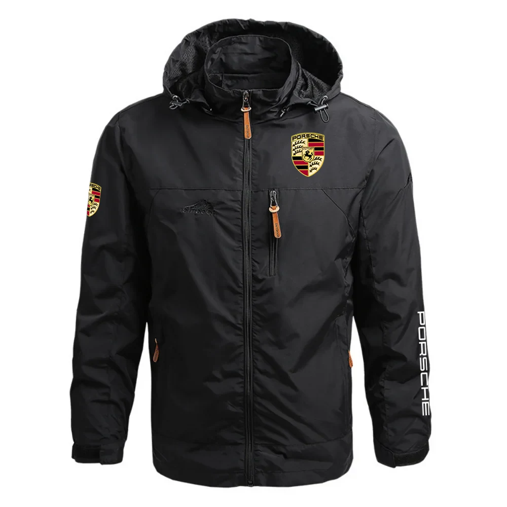 Porsche Exclusive Logo Waterproof Outdoor Jacket Detachable Hood OUFAWOJ0819POSZ – Porsche Jacket
